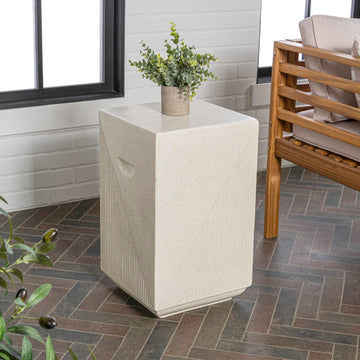 Adrian 20.75" Contemporary Minimalist Square Accent Table - JONATHAN Y
